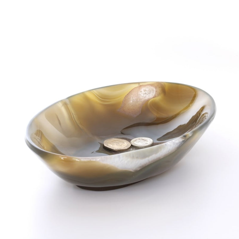 M345 Oval Agate Bowl