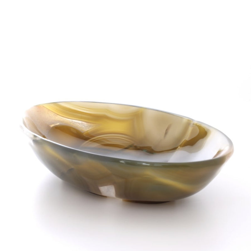 M345 Oval Agate Bowl