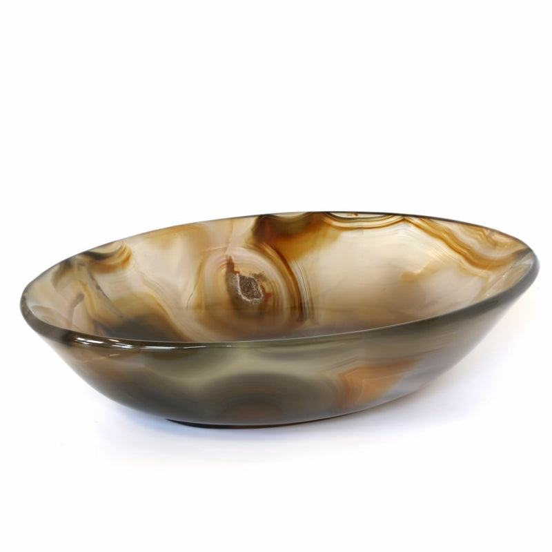 M347 Oval Agate Bowl