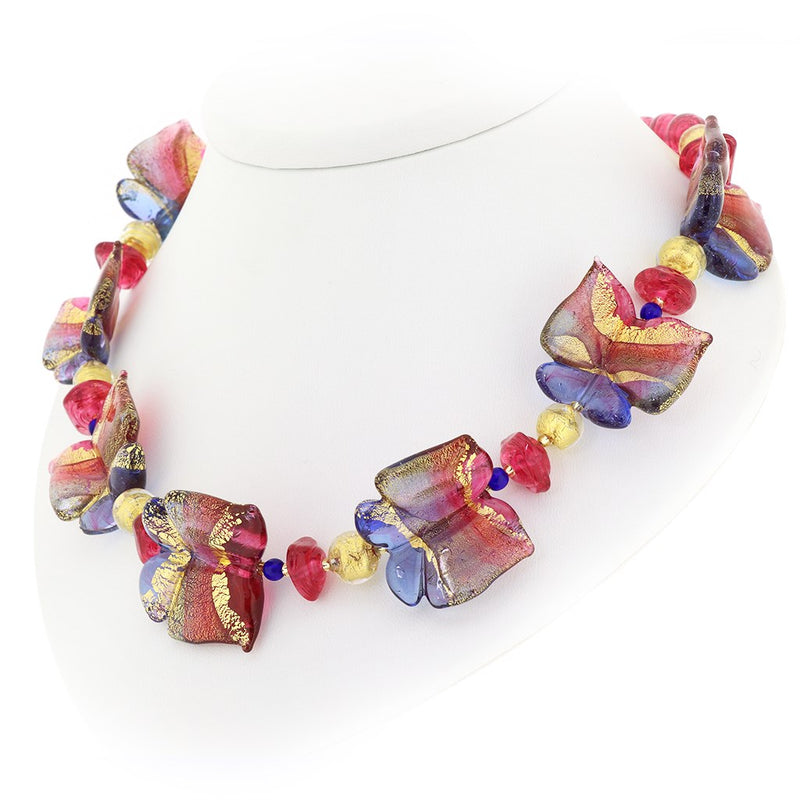 Mariposa - Murano Glass Butterfly Necklace