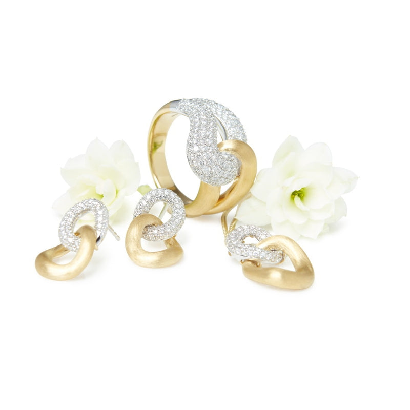 Fenella Diamond 18ct Gold Earrings