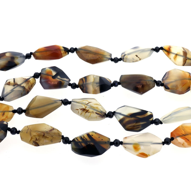 Montana Moss Agate & Spinel Necklace