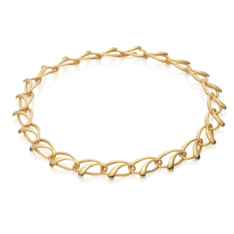 Gilded Sterling Silver Nerine Necklace