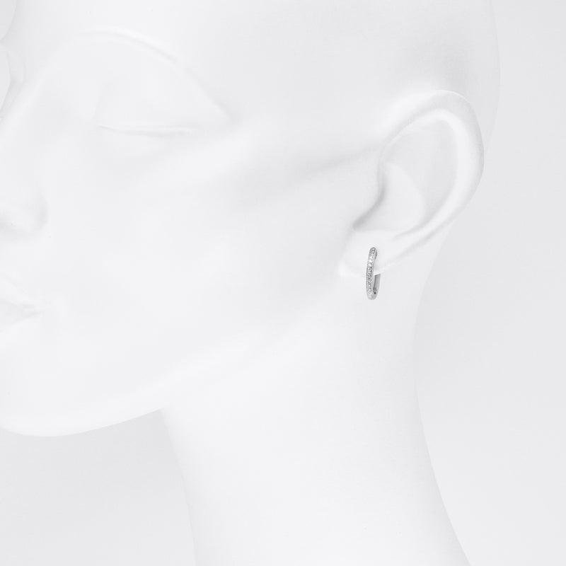 Chalcedony & Diamond 18ct White Gold Earrings