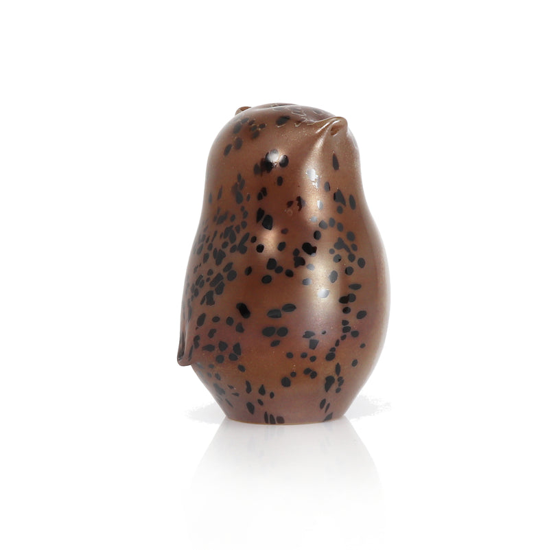 Little Owl English Art Glass Paperweight