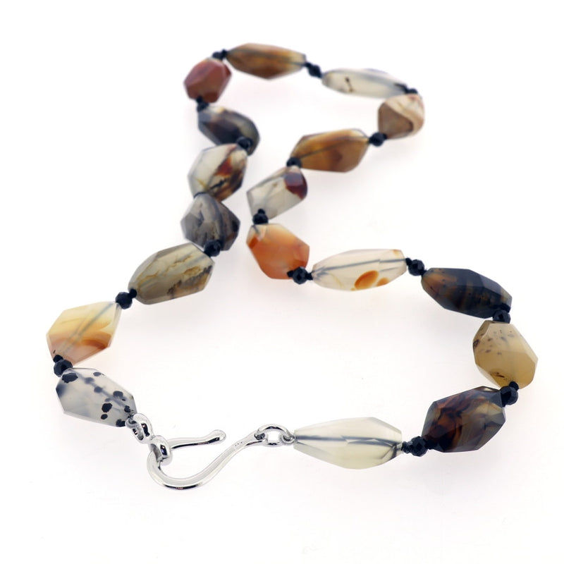 Montana Moss Agate & Spinel Necklace