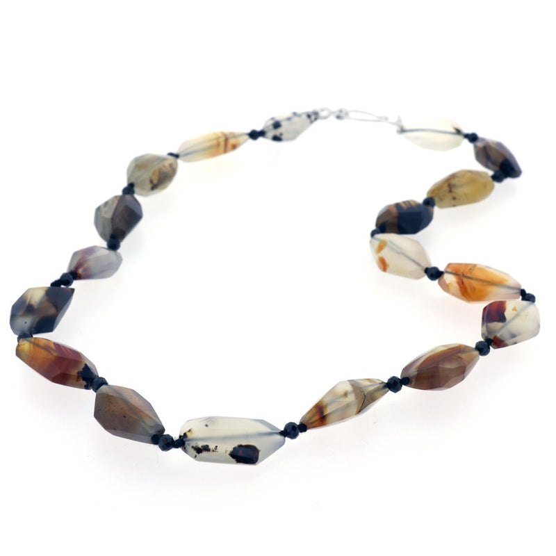 Montana Moss Agate & Spinel Necklace