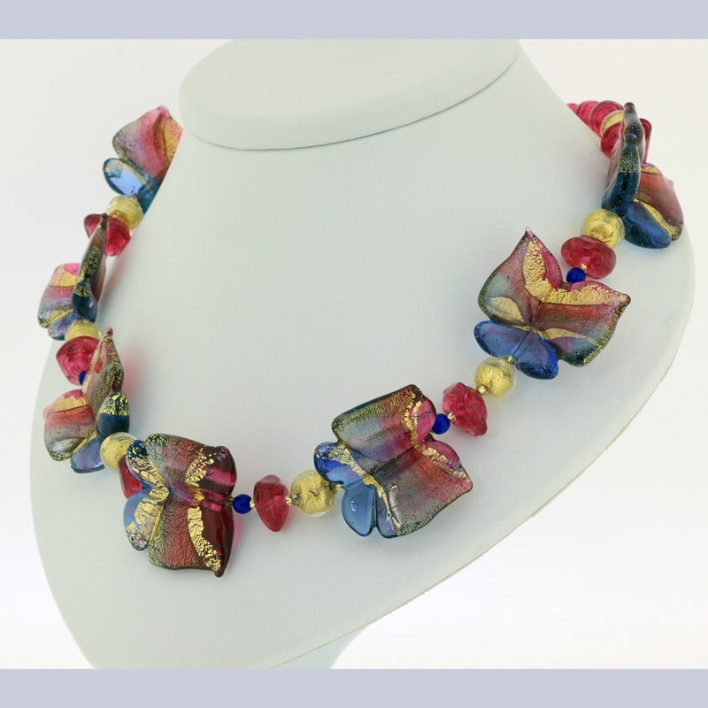 Mariposa - Murano Glass Butterfly Necklace