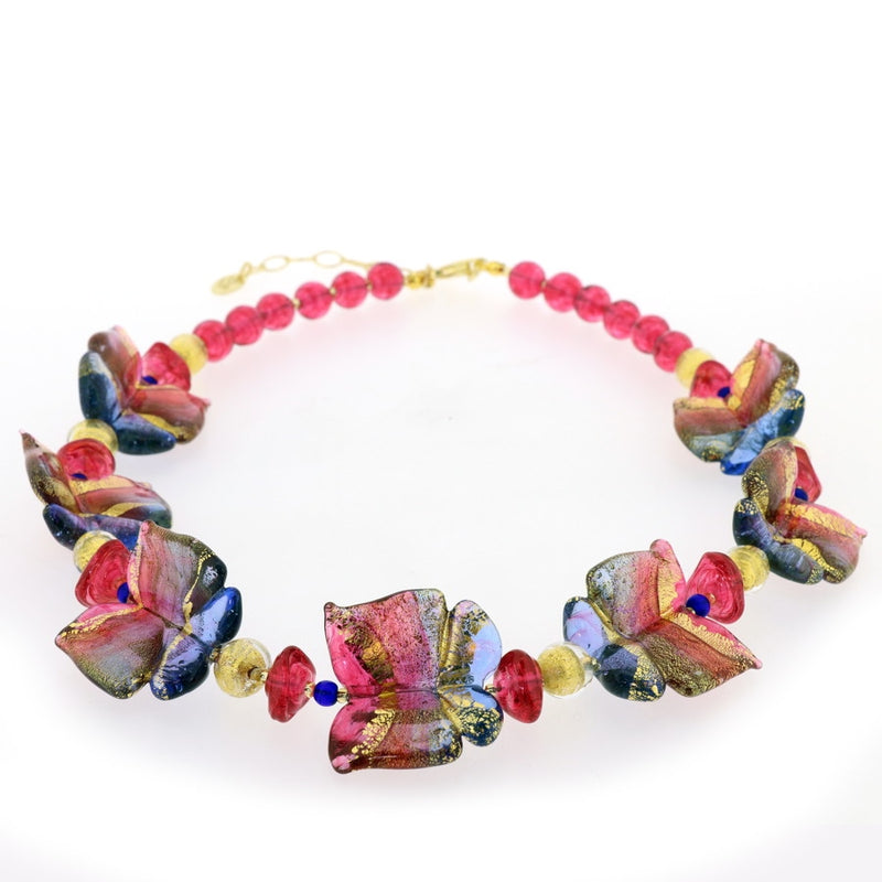 Mariposa - Murano Glass Butterfly Necklace