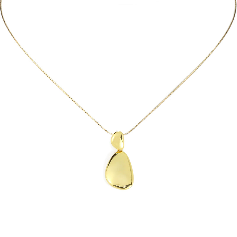 Golden Nugget Gilded Silver Pendant