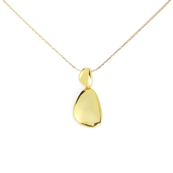 Golden Nugget Gilded Silver Pendant