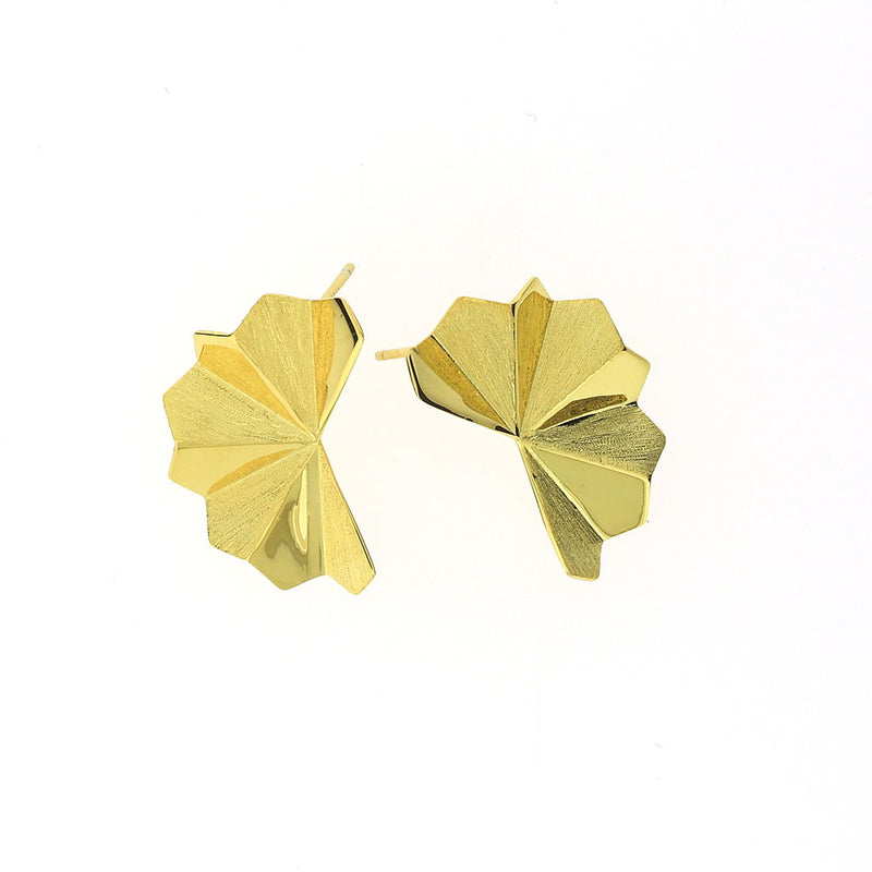 Fantail Gilded Silver Earrings