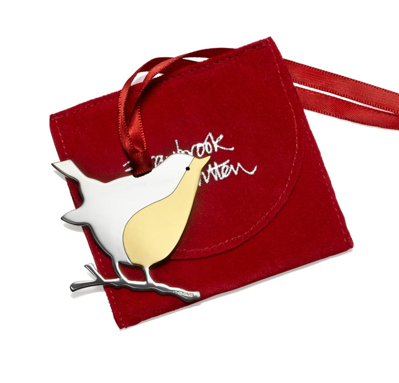 Bobbyn Robin Sterling Silver Christmas Decoration