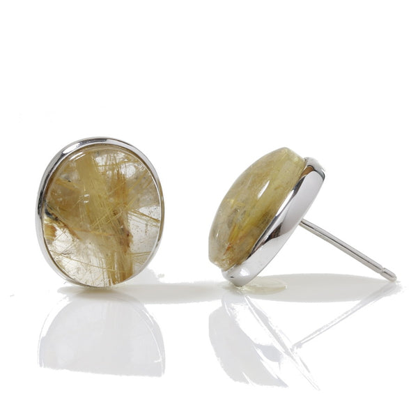 Quartz earring studs discount