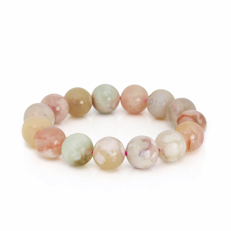 Sakura Agate Elasticated Bracelet