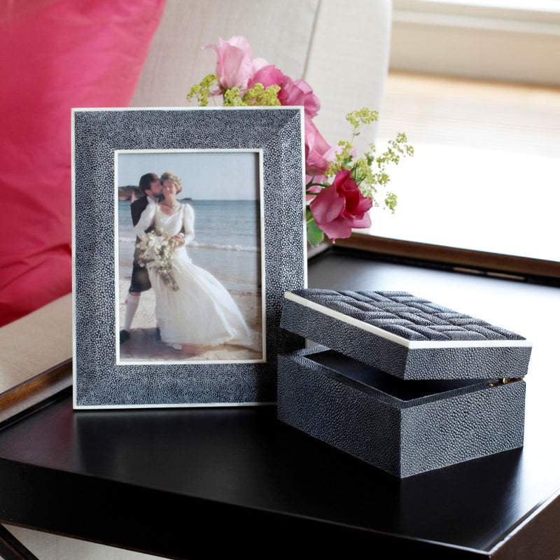 Quilted Genuine Shagreen Box