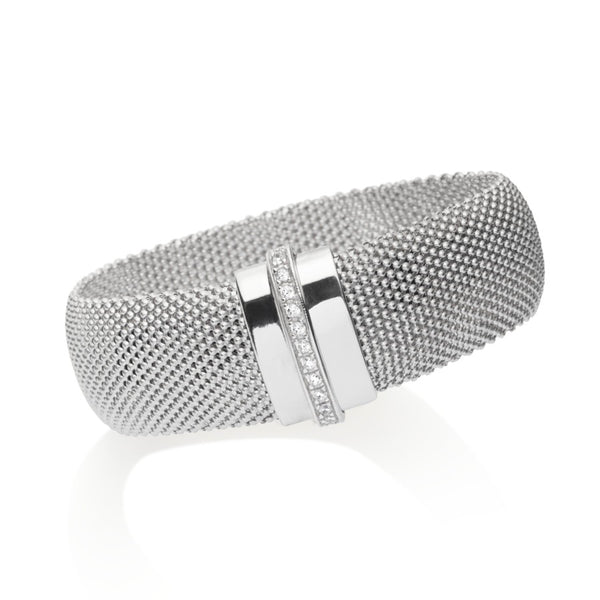 Sirelia Silver & CZ Magnetic Bracelet