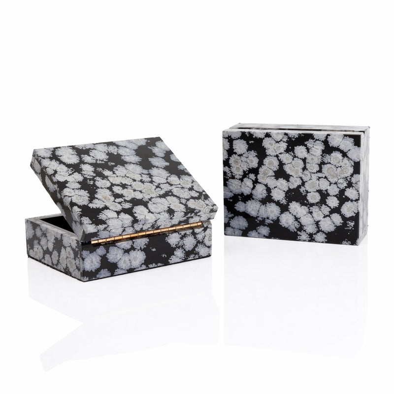 Snowflake Obsidian Box